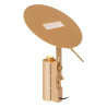 Lucide FITS - Lampe de table - Ø 20 cm - LED - 1x7W 3000K - Or Mat / Laiton - Premium