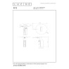 Lucide FITS - Lampe de table - Ø 20 cm - LED - 1x7W 3000K - Or Mat / Laiton - Premium