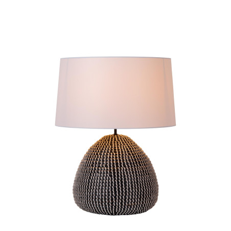 Lucide MADUKA - Lampe de table - Ø 45 cm - 1xE27 - Noir - Premium