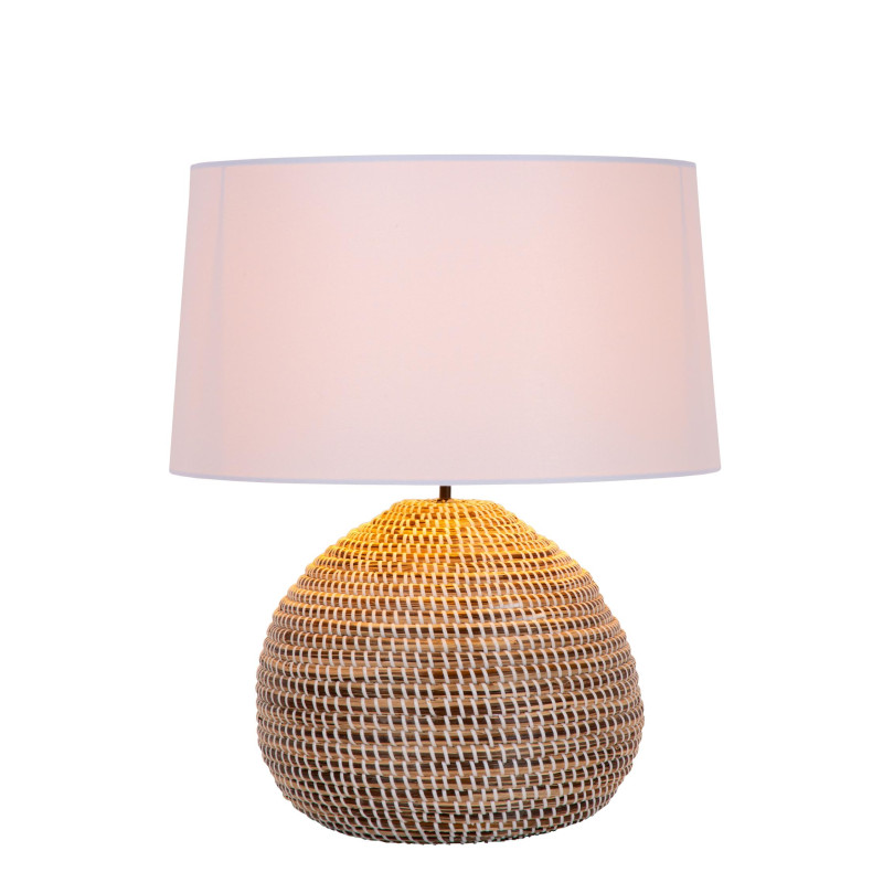 Lucide MADUKA - Lampe de table - Ø 45 cm - 1xE27 - Naturel - Premium