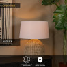 Lucide MADUKA - Lampe de table - Ø 45 cm - 1xE27 - Naturel - Premium