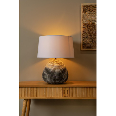 Lucide MADUKA - Lampe de table - Ø 45 cm - 1xE27 - Naturel - Premium