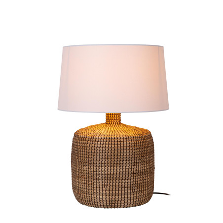 Lucide AMBALA - Lampe de table - Ø 45 cm - 1xE27 - Naturel - Premium