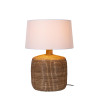 Lucide AMBALA - Lampe de table - Ø 45 cm - 1xE27 - Naturel - Premium