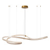 Lucide SLALOM - Suspension - LED Dim. - CCT - 1x80W 2200K/4000K - Crème - Premium