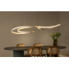 Lucide SLALOM - Suspension - LED Dim. - CCT - 1x80W 2200K/4000K - Crème - Premium