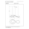 Lucide SLALOM - Suspension - LED Dim. - CCT - 1x80W 2200K/4000K - Crème - Premium