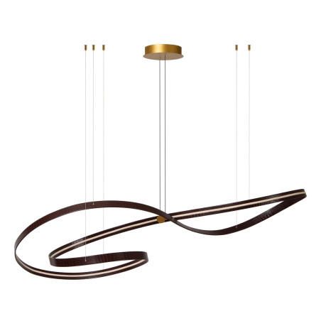 Lucide SLALOM - Suspension - LED Dim. - CCT - 1x80W 2200K/4000K - Café - Premium