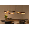 Lucide SLALOM - Suspension - LED Dim. - CCT - 1x80W 2200K/4000K - Café - Premium