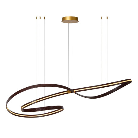 Lucide SLALOM - Suspension - LED Dim. - CCT - 1x80W 2200K/4000K - Café - Premium