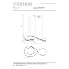 Lucide SLALOM - Suspension - LED Dim. - CCT - 1x80W 2200K/4000K - Café - Premium