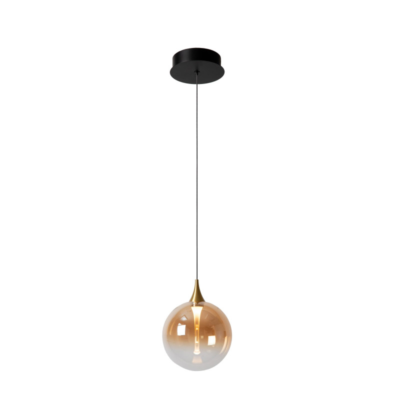 Lucide GISELA - Suspension - Ø 16 cm - LED Dim. - 1x5W 2700K - Ambre - Premium