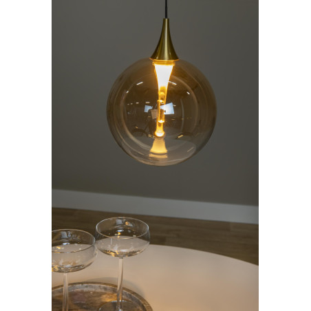 Lucide GISELA - Suspension - Ø 16 cm - LED Dim. - 1x5W 2700K - Ambre - Premium