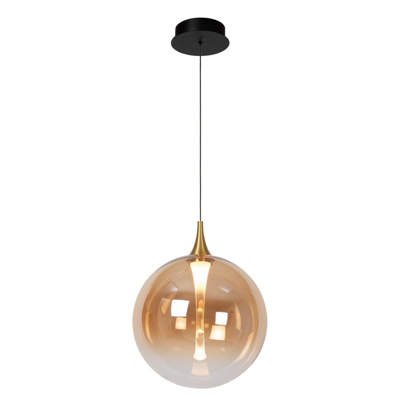 Lucide GISELA - Suspension - Ø 30 cm - LED Dim. - 1x9,4W 2700K - Ambre - Premium