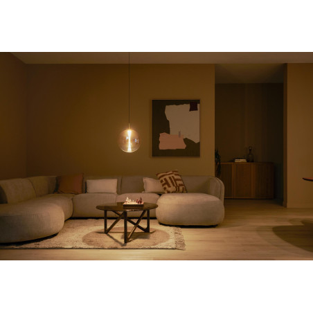Lucide GISELA - Suspension - Ø 30 cm - LED Dim. - 1x9,4W 2700K - Ambre - Premium