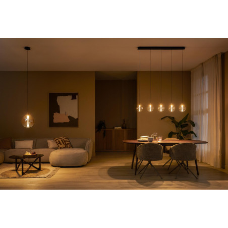 Lucide GISELA - Suspension - Ø 30 cm - LED Dim. - 1x9,4W 2700K - Ambre - Premium