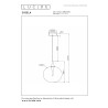 Lucide GISELA - Suspension - Ø 30 cm - LED Dim. - 1x9,4W 2700K - Ambre - Premium