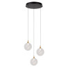 Lucide GISELA - Suspension - Ø 36 cm - LED Dim. - 3x4,3W 2700K - Transparent - Premium
