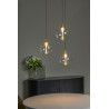 Lucide GISELA - Suspension - Ø 36 cm - LED Dim. - 3x4,3W 2700K - Transparent - Premium