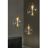 Lucide GISELA - Suspension - Ø 36 cm - LED Dim. - 3x4,3W 2700K - Transparent - Premium