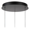 Lucide GISELA - Suspension - Ø 36 cm - LED Dim. - 3x4,3W 2700K - Transparent - Premium