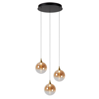 Lucide GISELA - Suspension - Ø 36 cm - LED Dim. - 3x4,3W 2700K - Ambre - Premium