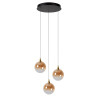Lucide GISELA - Suspension - Ø 36 cm - LED Dim. - 3x4,3W 2700K - Ambre - Premium