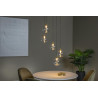 Lucide GISELA - Suspension - Ø 48 cm - LED Dim. - 5x3,8W 2700K - Transparent - Premium