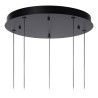 Lucide GISELA - Suspension - Ø 48 cm - LED Dim. - 5x3,8W 2700K - Transparent - Premium