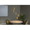 Lucide GISELA - Suspension - Ø 48 cm - LED Dim. - 5x3,8W 2700K - Ambre - Premium