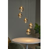 Lucide GISELA - Suspension - Ø 48 cm - LED Dim. - 5x3,8W 2700K - Ambre - Premium