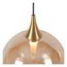 Lucide GISELA - Suspension - Ø 48 cm - LED Dim. - 5x3,8W 2700K - Ambre - Premium