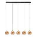 Lucide GISELA - Suspension - LED Dim. - 5x4W 2700K - Avec module LED remplaçable - Ambre - Premium