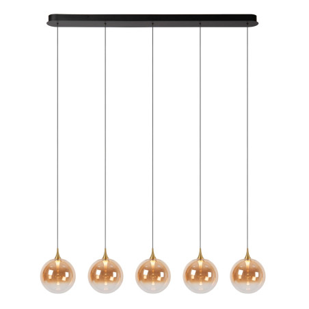 Lucide GISELA - Suspension - LED Dim. - 5x4W 2700K - Avec module LED remplaçable - Ambre - Premium