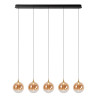 Lucide GISELA - Suspension - LED Dim. - 5x4W 2700K - Avec module LED remplaçable - Ambre - Premium