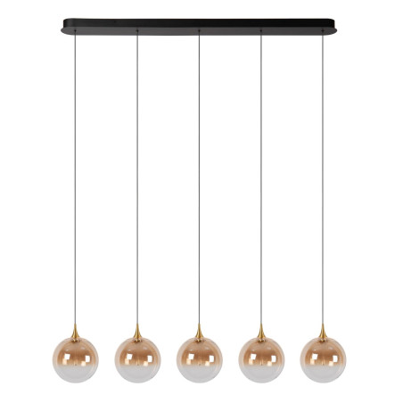 Lucide GISELA - Suspension - LED Dim. - 5x4W 2700K - Avec module LED remplaçable - Ambre - Premium