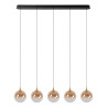 Lucide GISELA - Suspension - LED Dim. - 5x4W 2700K - Avec module LED remplaçable - Ambre - Premium