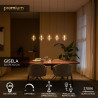 Lucide GISELA - Suspension - LED Dim. - 5x4W 2700K - Avec module LED remplaçable - Ambre - Premium
