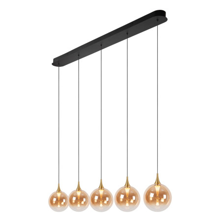 Lucide GISELA - Suspension - LED Dim. - 5x4W 2700K - Avec module LED remplaçable - Ambre - Premium