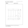 Lucide GISELA - Suspension - LED Dim. - 5x4W 2700K - Avec module LED remplaçable - Ambre - Premium