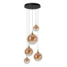 Lucide GISELA - Suspension - Ø 57 cm - LED Dim. - 2700K - Avec module LED remplaçable - Ambre - Premium