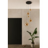 Lucide GISELA - Suspension - Ø 57 cm - LED Dim. - 2700K - Avec module LED remplaçable - Ambre - Premium