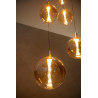 Lucide GISELA - Suspension - Ø 57 cm - LED Dim. - 2700K - Avec module LED remplaçable - Ambre - Premium