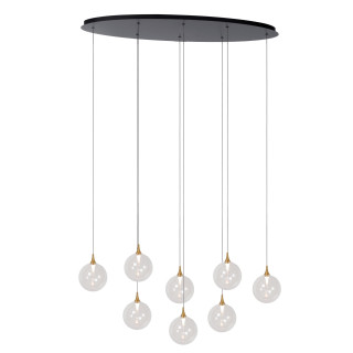 Lucide GISELA - Suspension - LED Dim. - 8x3,9W 2700K - Transparent - Premium