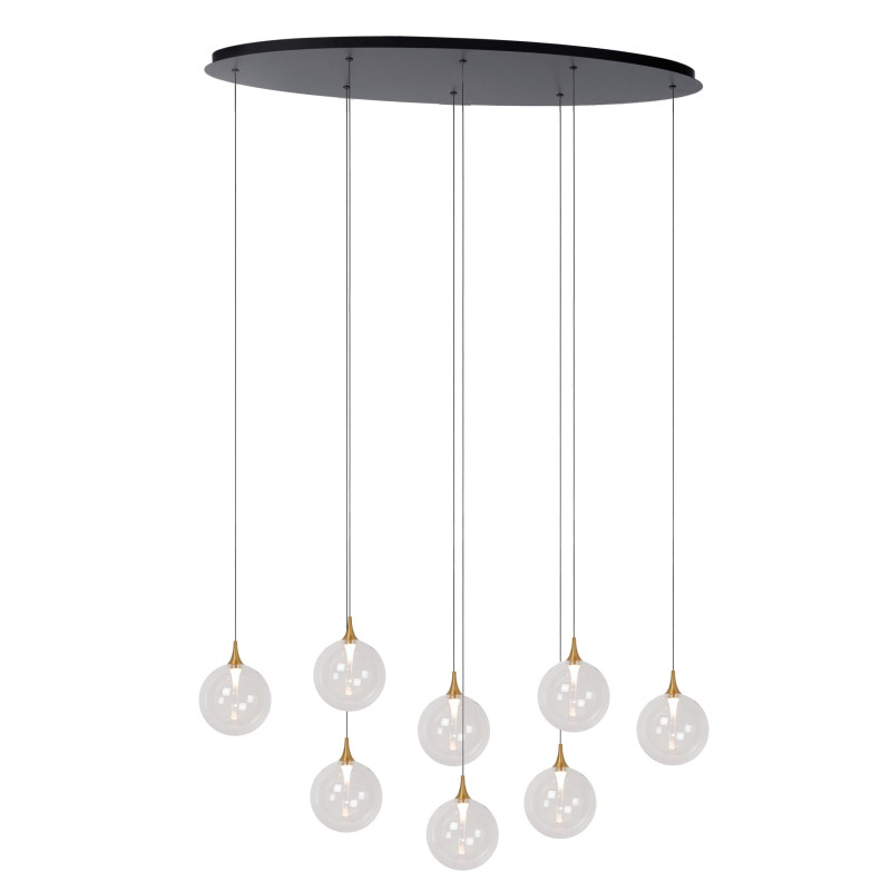 Lucide GISELA - Suspension - LED Dim. - 8x3,9W 2700K - Transparent - Premium