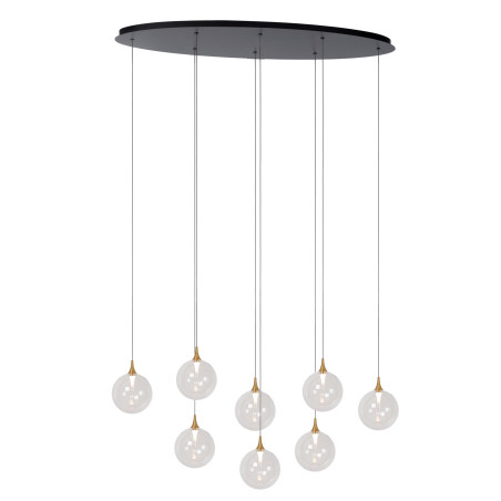 Lucide GISELA - Suspension - LED Dim. - 8x3,9W 2700K - Transparent - Premium