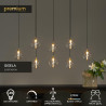 Lucide GISELA - Suspension - LED Dim. - 8x3,9W 2700K - Transparent - Premium