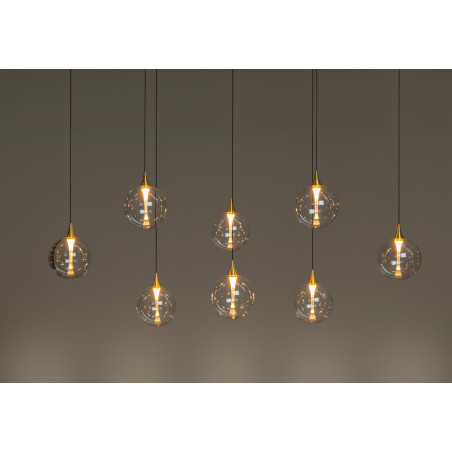 Lucide GISELA - Suspension - LED Dim. - 8x3,9W 2700K - Transparent - Premium