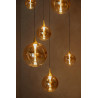 Lucide GISELA - Suspension - Ø 84 cm - LED Dim. - 2700K - Avec module LED remplaçable - Ambre - Premium