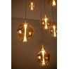 Lucide GISELA - Suspension - Ø 84 cm - LED Dim. - 2700K - Avec module LED remplaçable - Ambre - Premium